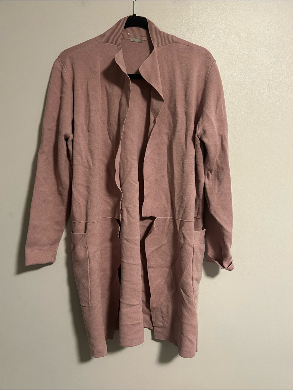 Soia & kyo Women’s medium Dusty pink Open-Front Long Cardigan Jacket